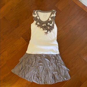 INC Ruffle Skirt and Tank Set